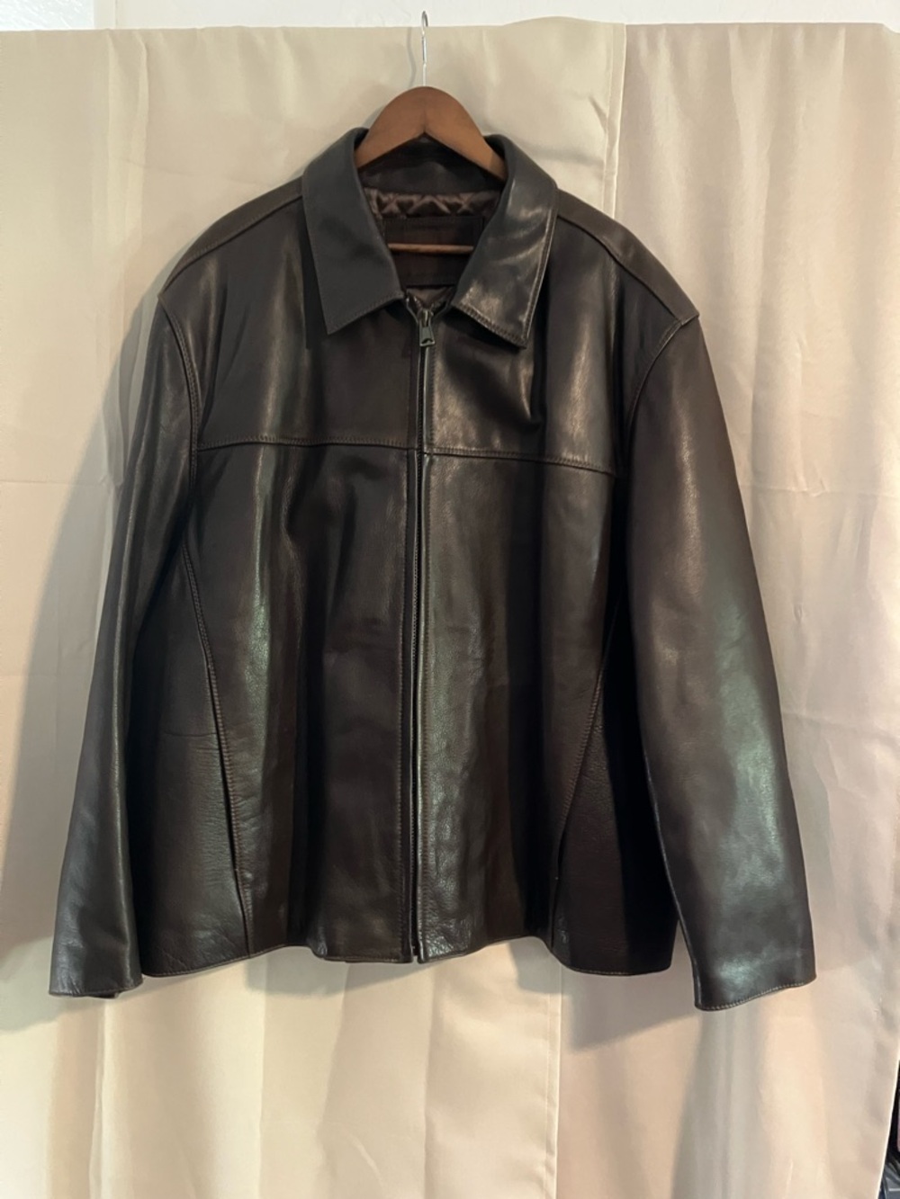 Marc New York the softest Chocolate Brown Leather Jacket 3XL